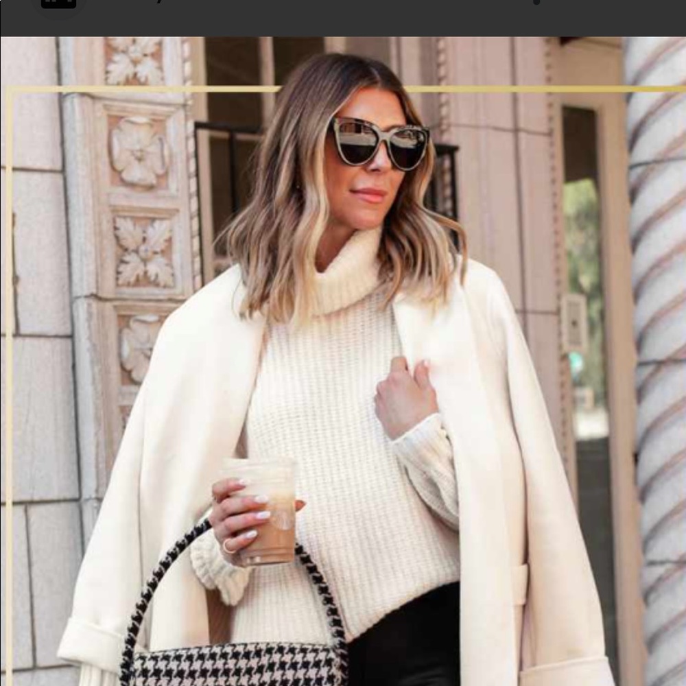 Cream coat